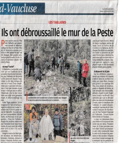 5-debrousssaillage du mur de la peste